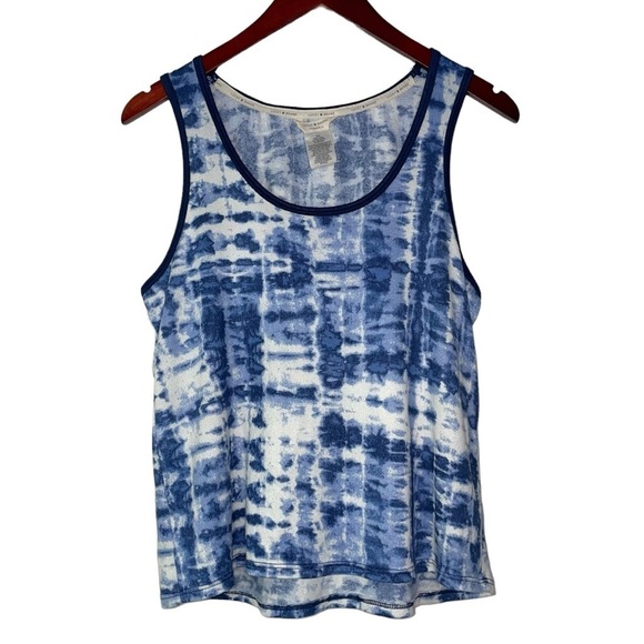 Lucky Brand pajama set pants tank top tie dye blue white soft lounge medium - Picture 5 of 8